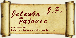 Jelenka Pajović vizit kartica